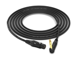 Straight XLR-Female to 90&deg; Right-Angle 1/4" TRS Cable | Made from Mogami 2534 Quad Cable & Neutrik Gold Connectors