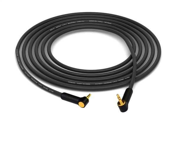 90&deg; 1/8" Mini TRS to 90&deg; 1/8" Mini TRS Cable | Made from Mogami 2552 & Switchcraft Connectors