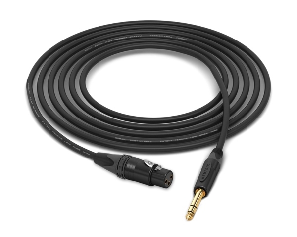 XLR-Female to 1/4" TRS Cable | Made from Mogami 2552 & Neutrik Gold Connectors