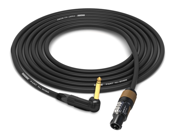 90&deg; Right-Angle 1/4" TS to Speakon  Cable | Made from Mogami 3082 15 AWG Speaker Cable & Neutrik Gold Connectors