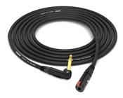 Speaker Extension Cable | 90&deg; Right-Angle 1/4" TS to 1/4" TS Female Speaker Cable | Made from Mogami 3082 15 AWG Cable & Neutrik Gold Connectors