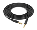 Straight 1/4" TS to Straight 1/4" TS Cable | Made from Mogami 3082 15 AWG Speaker Cable & Neutrik Gold Connectors