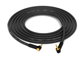 90&deg; 1/8" Mini TRS to 90&deg; 1/8" Mini TRS Cable | Made with Canare Quad L-4E6S Switchcraft Gold Connectors