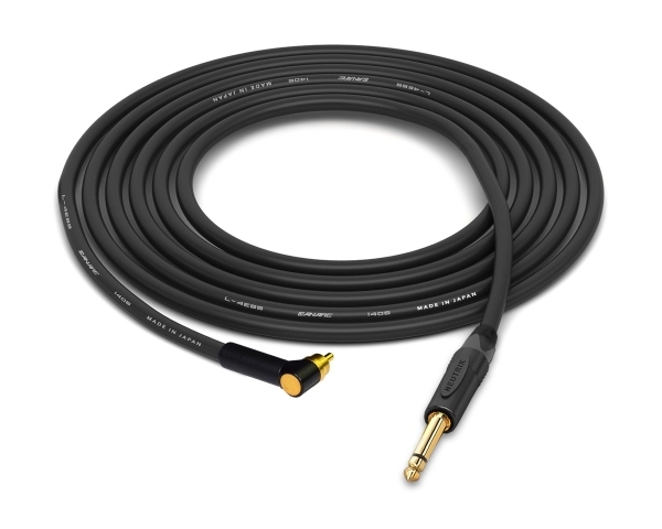 90&deg; RCA to 1/4" TS Cable  | Made from Canare Quad L-4E6S, Neutrik Gold & Switchcraft Gold Connectors
