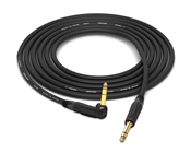90&deg; Right-Angle 1/4" TRS to Straight 1/4" TRS Cable | Made from Canare Quad L-4E6S & Neutrik Gold Connectors