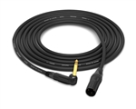 Canare Quad L-4E6S Cable with Neutrik Gold | Unbalanced 90&deg; Right-Angle 1/4" TS to Straight XLR-Male