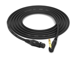 Canare Quad L-4E6S Balanced Cable with Neutrik Gold | Straight XLR-Female to 90&deg; Right-Angle 1/4" TRS