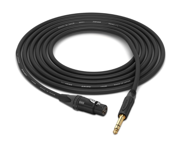XLR-Female to 1/4" TRS Cable | Made from Canare Quad L-4E6S & Neutrik Gold Connectors