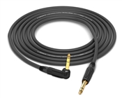 90° Right-Angle 1/4" TRS to Straight 1/4" TRS Cable | Made from Sommer Carbokab 225 & Neutrik Gold Connectors