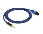 Straight 1/4" TS to Speakon Cable | Made from Evidence Audio Siren II Speaker Cable & Neutrik Gold Connectors