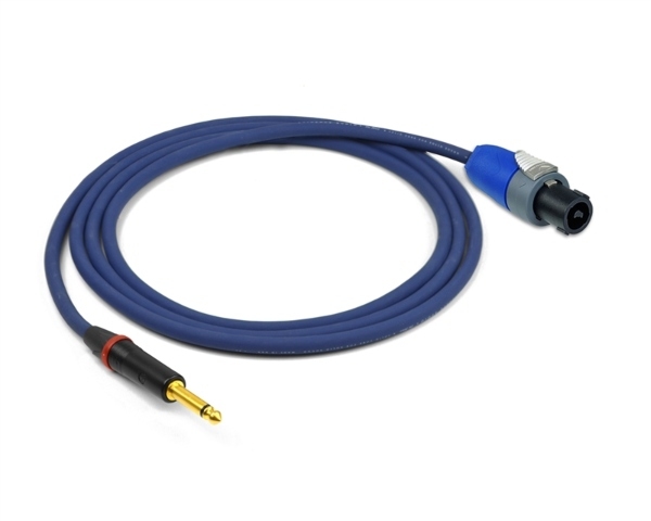 Straight 1/4" TS to Speakon Cable | Made from Evidence Audio Siren II Speaker Cable & Neutrik Gold Connectors