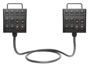 Dual 12-Channel Studio Wall Box / Stage Box | Made from Mogami 2933 & Neutrik Gold Connectors