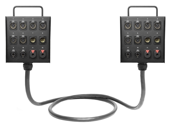 Dual 12-Channel Studio Wall Box / Stage Box | Made from Mogami 2933 & Neutrik Gold Connectors