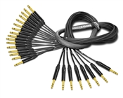 8-Channel Insert Cable | Made from Mogami 2934 & Neutrik Gold | 8 x 1/4" TRS to 16 x 1/4" TS