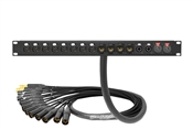 16-Channel Studio Rack Panel | Premium Finish | Made from Mogami 2934 & Neutrik Gold Connectors