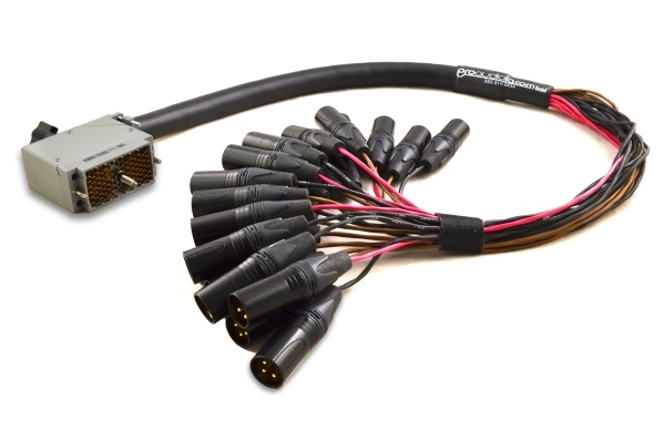 Analog 90-Pin Elco Male to XLR-Male Cable | Made from Mogami 2936 & Neutrik Gold Connectors | Standard Finish