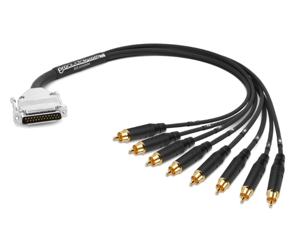 Analog DB25 to RCA Snake Cable | Made from Mogami 2932 & Amphenol Gold Connectors | Premium Finish