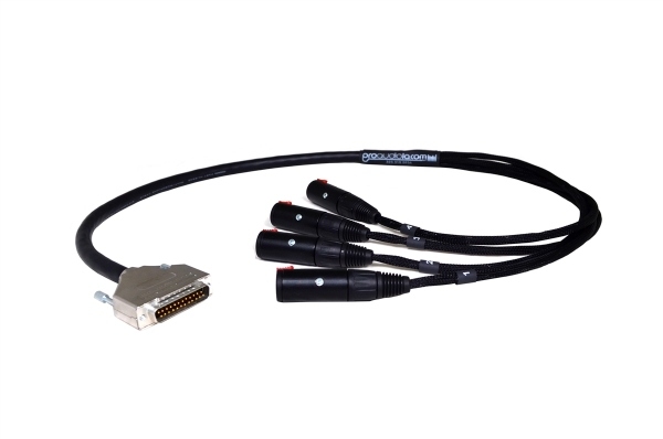 4-Channel Stereo Passive Headphone Cable | 1/4" TRS Female to DB25 | Made from Mogami 2932 & Neutrik Gold Connectors | Premium Finish