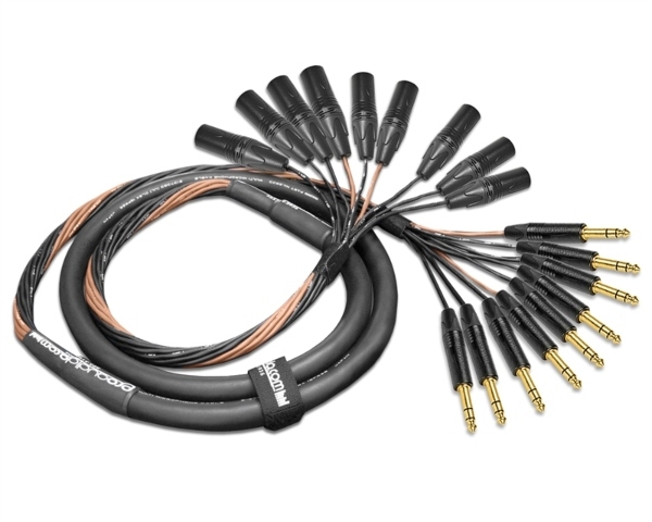9-Channel Analog Snake | Made from Mogami 2933 & Neutrik Gold 1/4" TRS to XLR-Male | Standard Finish ( Harness Loom )