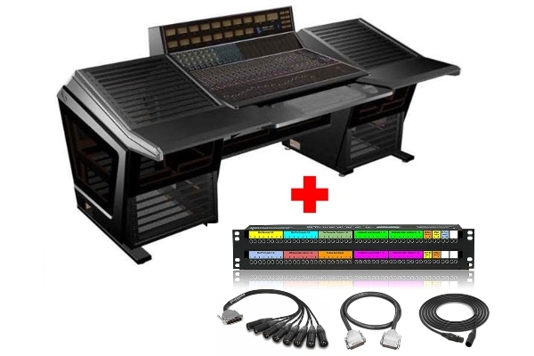 API 1608-II | 16 Channel Console (Unloaded) with Sterling Modular Desk and Patchbay & Cabling Package