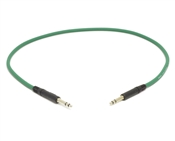 Molded Nickel TT Cable | Made from Mogami 2893 Mini-Quad Cable | 1 Foot | Green