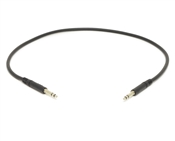 Molded Nickel TT Cable | Made from Mogami 2893 Mini-Quad Cable | 2 Feet | Black