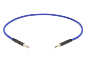 Molded Nickel TT Cable | Made from Mogami 2893 Mini-Quad Cable | 3 Feet | Blue