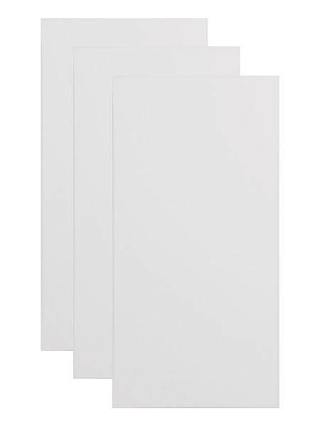 Primacoustic Paintable Absorber Acoustic Wall Panel 3-pack - White w/ Square Edge (24" x 48" x 2")