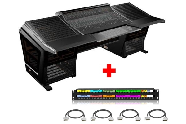 SSL XL-Desk | 24x8x2 Mixing Console (Unloaded) with Sterling Modular Desk and Patchbay & Cabling Package
