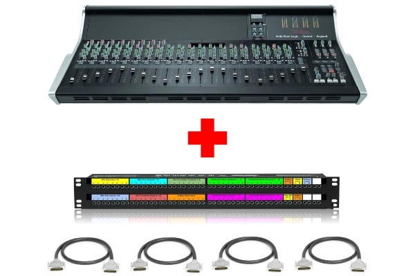 SSL XL-Desk Console (Unloaded) with Patchbay & Cabling Package | 24x8x2 Mixing