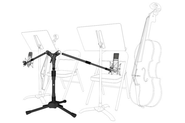 Triad Orbit Double Bass and Cello Mic Stand System