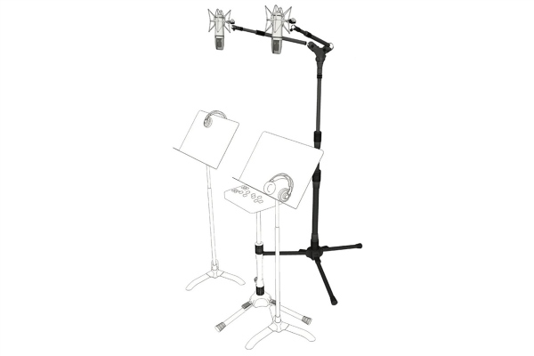 Triad Orbit Dual Studio Vocals Mic Stand System