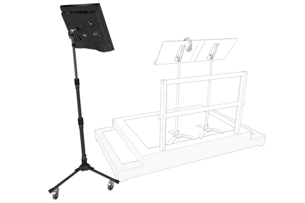 Triad Orbit Rolling Monitor Stand System