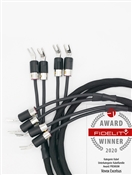 Vovox Excelsus Drive Speaker Cables w/ High-Grade Rhodium-Coated Spades | Pair (4.9 feet)