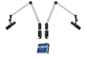 Yellowtec Bundle | (2) Aluminum Microphone Arms M w/ (2) Table Clamps and (2) SM7B Dynamic Microphones
