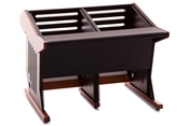 Zaor Maestro 24 | Workstation Desk (Black Cherry)