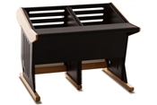 Zaor Maestro 24 | Workstation Desk (Black Oak)