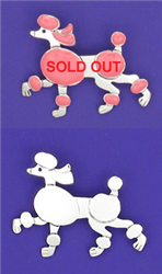 Poodle Jewelry Pin