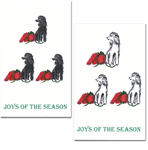 Poodle Holiday Cards