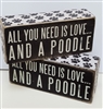 The Best Poodle Box Sign