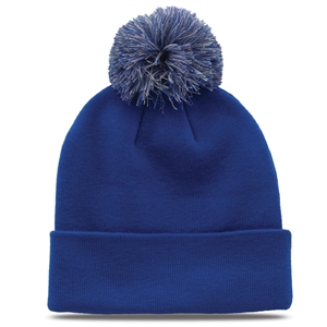 GB461 - Beanie Roll-Up with Pom