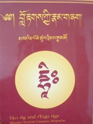 Lorig Dang Rtags Rig Gi Rnam Bzhag Volume 1 by Khenpo Rinpoche