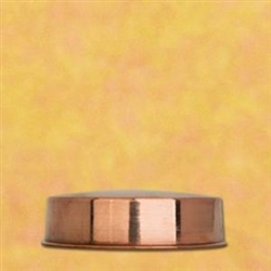 Mandala Plate, Copper, rolled edge, small