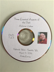 Three Essential Aspects of the Path by Tsongkhapa, taught by Acharya Lhakpa Tshering, DVD