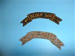 0833 Vietnam U.S. Army 1st Scout Dog Platoon Scroll PC6