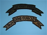 0844 Vietnam U.S. Army 35th Scout Dog Platoon Scroll PC6