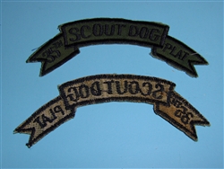 0844 Vietnam U.S. Army 35th Scout Dog Platoon Scroll PC6