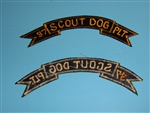 0847 Vietnam U.S. Army 37th Scout Dog Platoon Scroll PC6