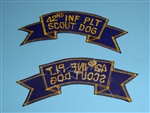 0859 Vietnam U.S. Army 42nd Infantry Platoon Scout Dog Scroll PC6