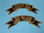 0860 Vietnam U.S. Army 42D Infantry Platoon Scout Dog Scroll PC6